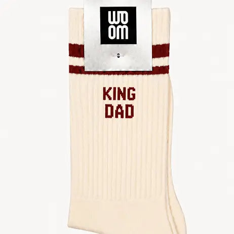 Chaussettes Homme - King Dad bordeaux