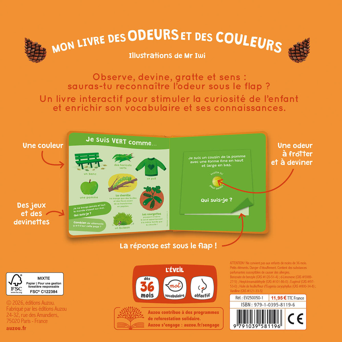 Mon livre des odeurs et des couleurs - Automne