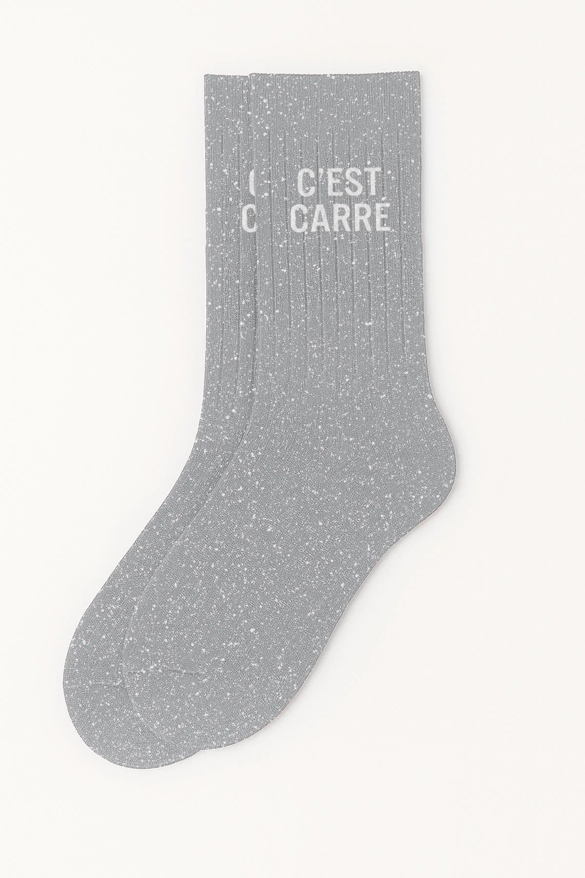 Chaussettes à paillettes - C’es Carré silver moon