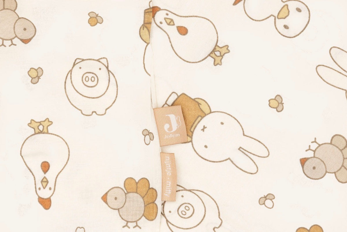 Housse de Couette et Taie 100x140cm - Miffy Family Farm