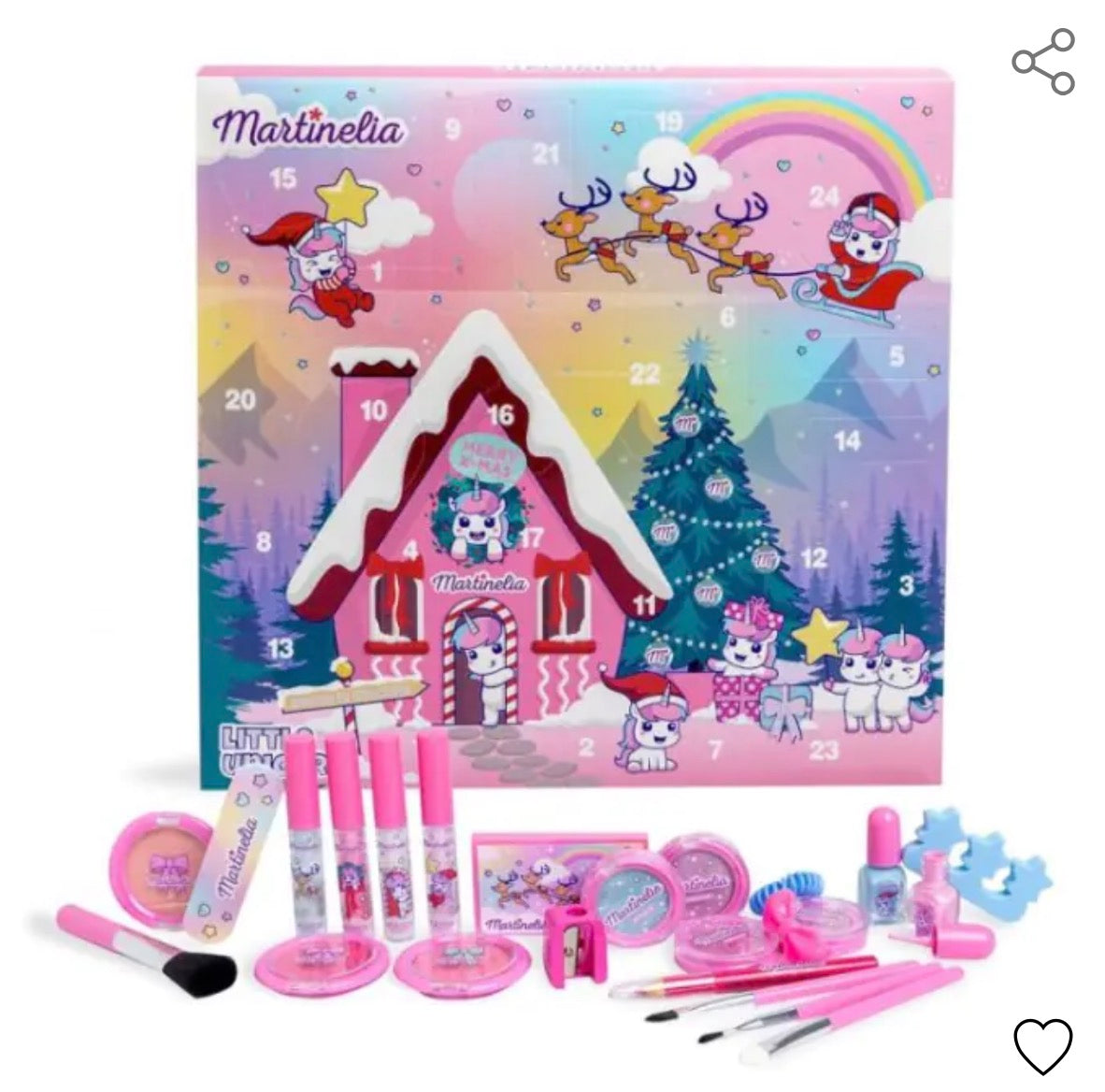Calendrier de l’Avent Christmas Little Unicorn