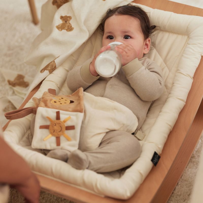 Lange Gaze de Coton 115x115cm - Mini Teddy bear - 2 Unités