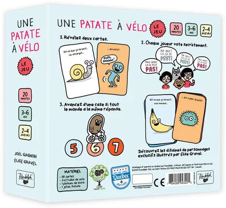 Une patate à vélo