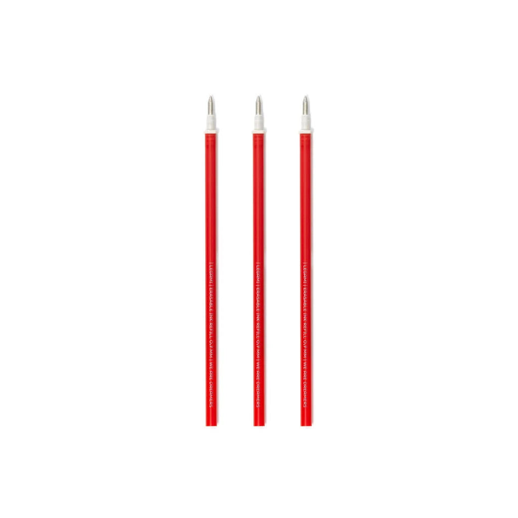 Set de 3 Recharges pour Stylo Effaçable - Encre Rouge