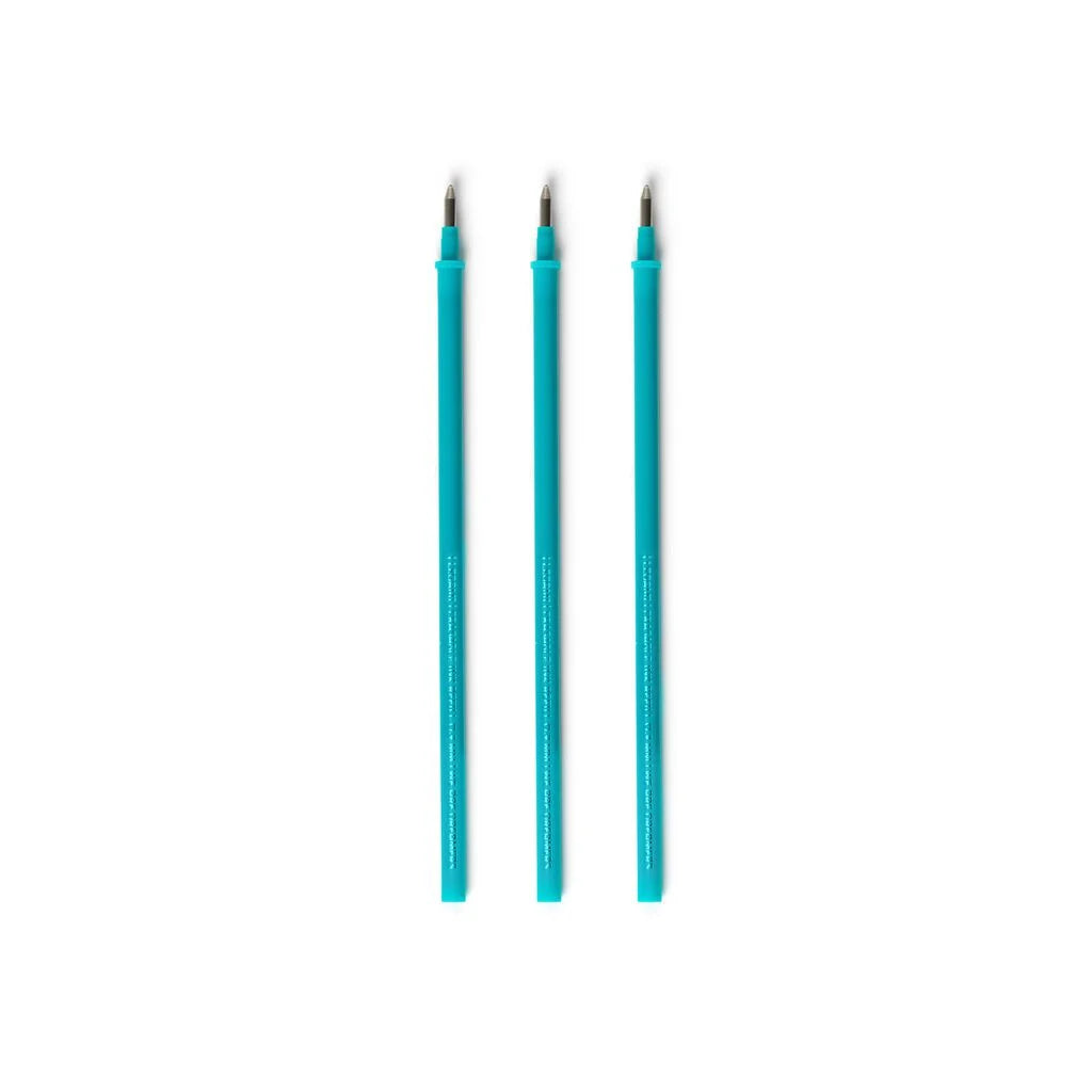 Set de 3 Recharges pour Stylo Effaçable - Encre Turquoise