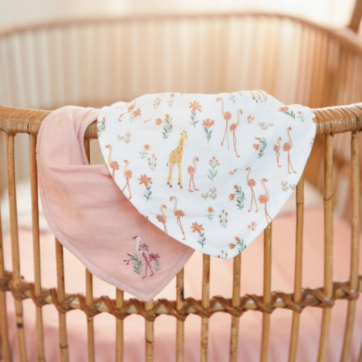 Set de 2 bavoirs bandana - Blooming Safari