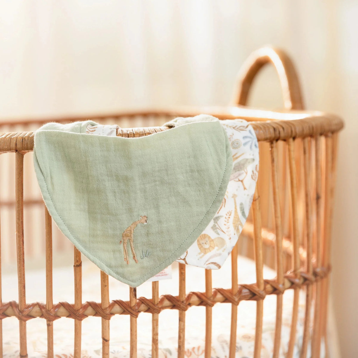 Set de 2 bavoirs bandana -Safari Wonders