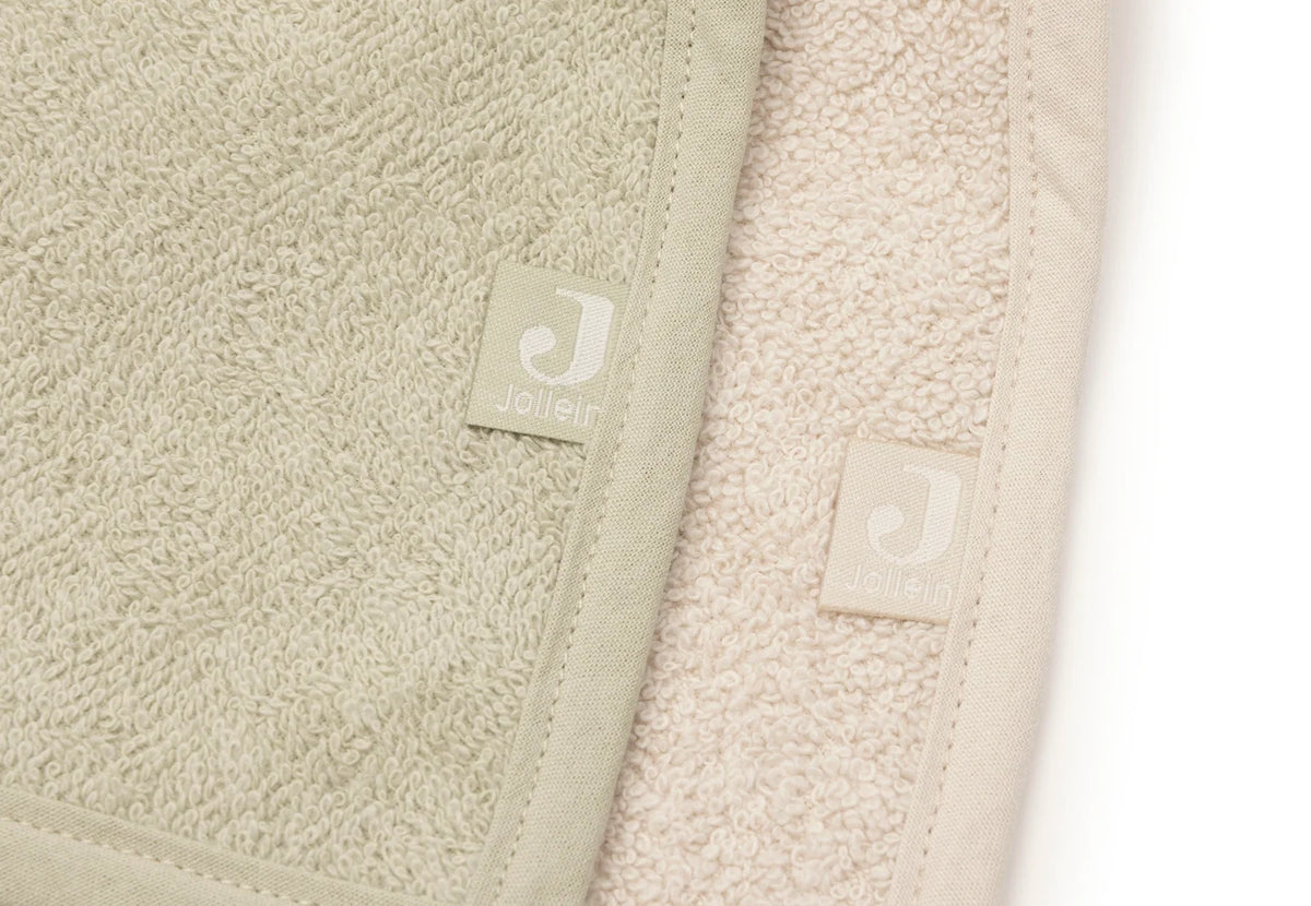 Lot de 2 bavoirs bandana Matcha / sand