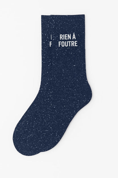 Chaussettes à paillettes - Rien à foutre bleu Marine