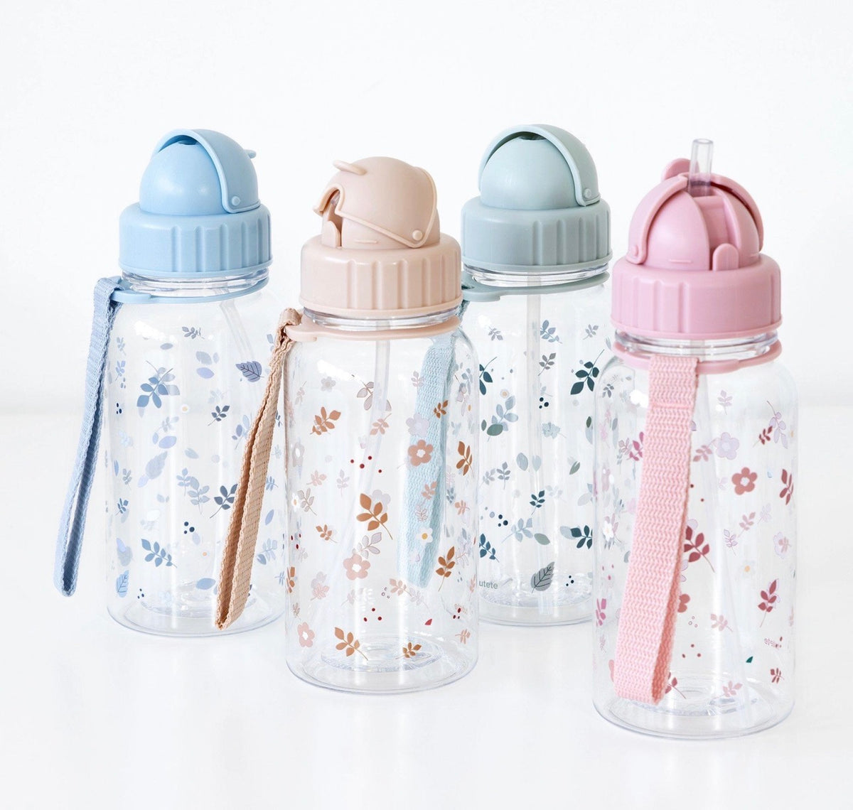 Gourde feuilles rose