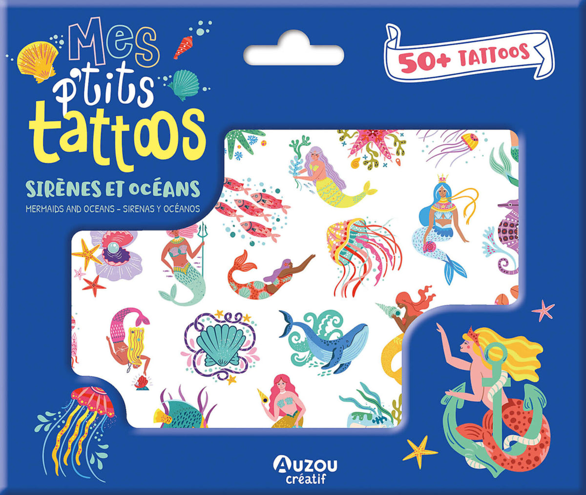 Mes p'tits tattoos - Sirènes et océans