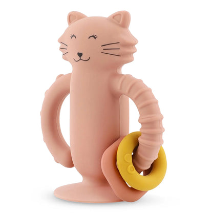 Jouet sensoriel en silicone avec ventouse - Mrs.Cat