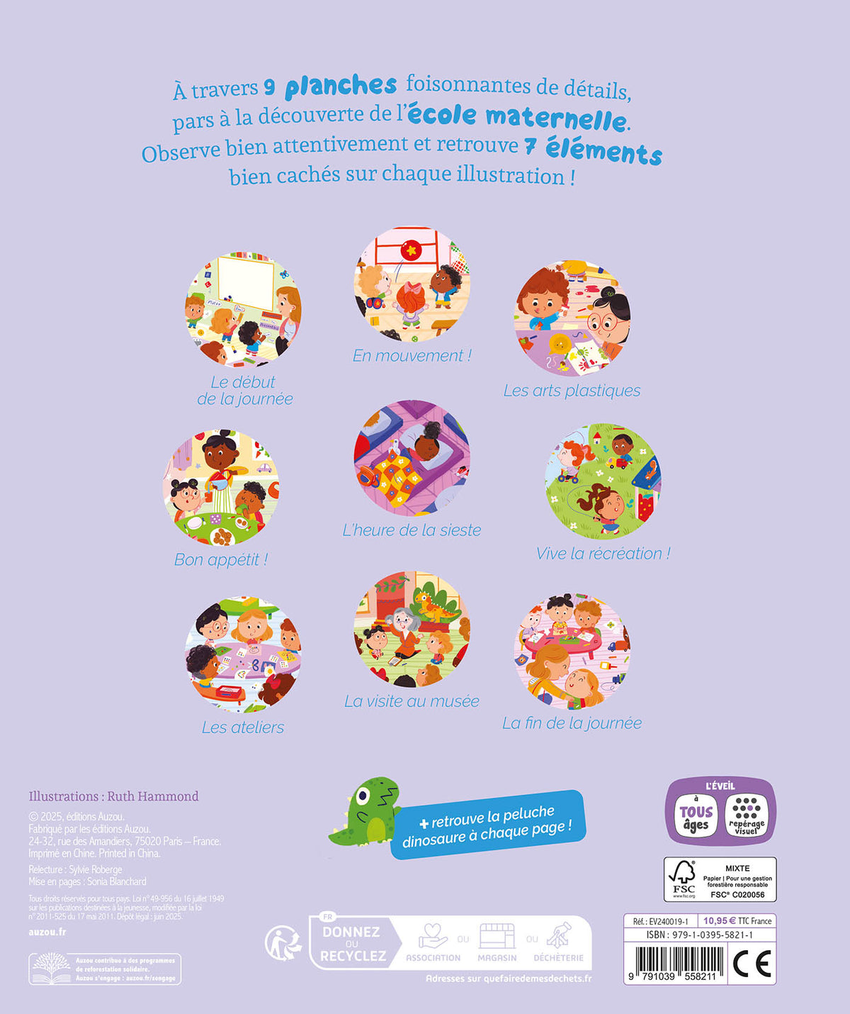Cherche et trouve des tout-petits à la maternelle