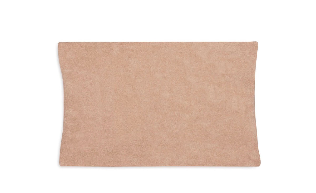 Housse Matelas à Langer Éponge Duo - rose et biscuit