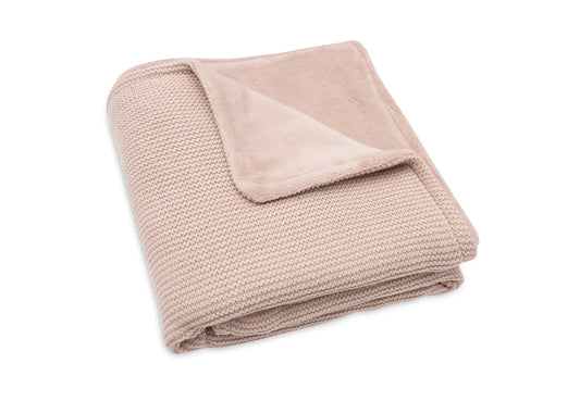 Couverture - Basic Knit - Fleece velours Wild rose