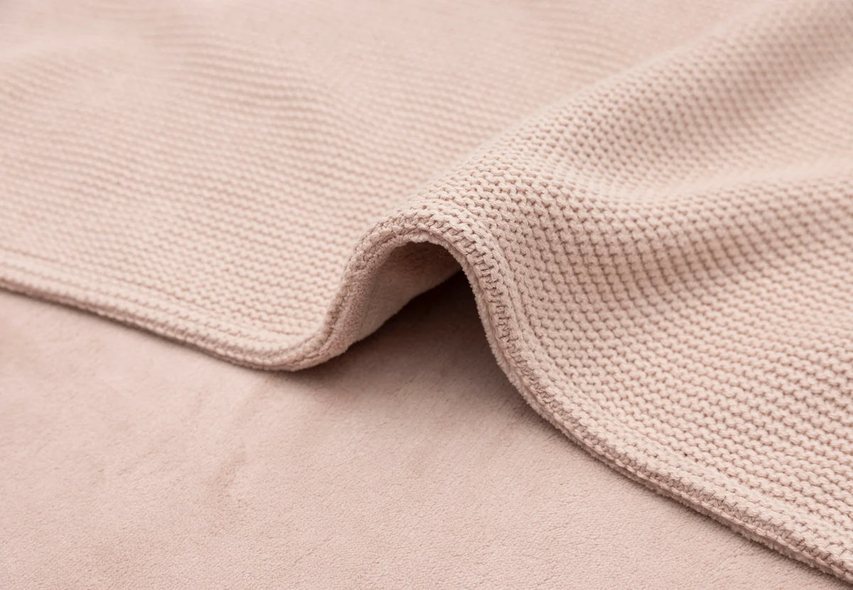 Couverture - Basic Knit - Fleece velours Wild rose