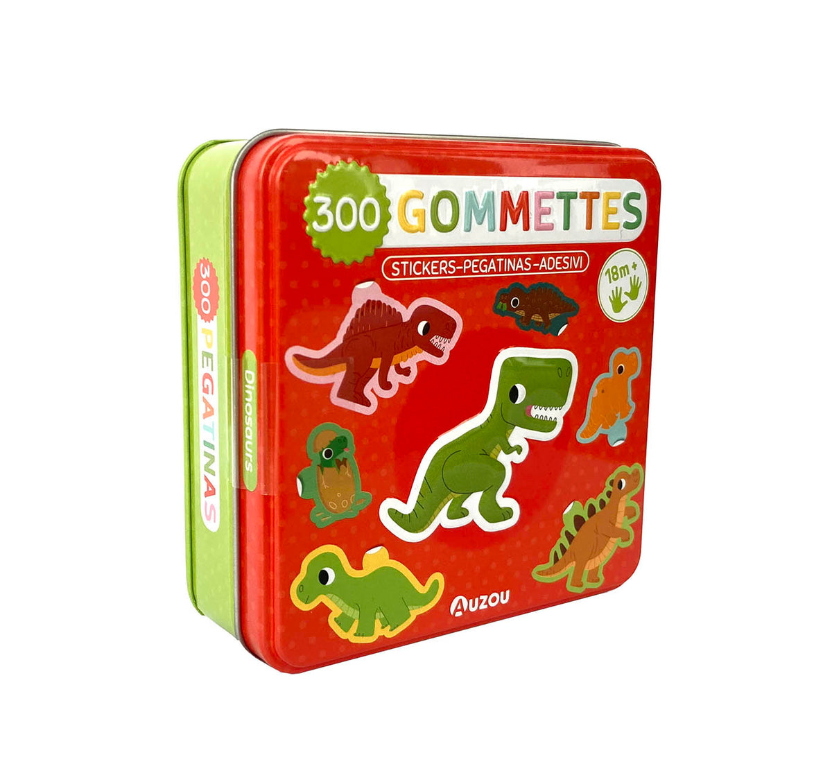 Boîte 300 gommettes métal - Dinosaures