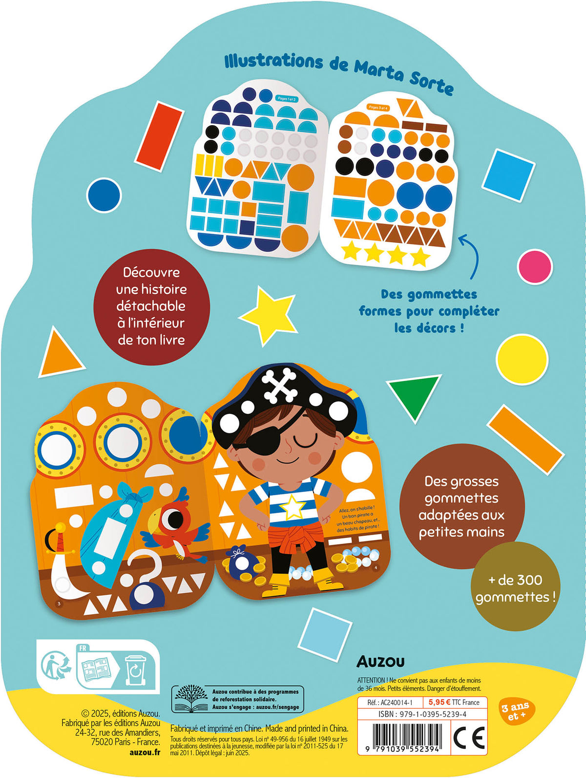 Gommettes formes - l’aventure du Petit pirate