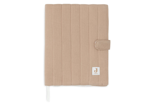 Protège de Carnet de Santé - Gaze de Coton Biscuit