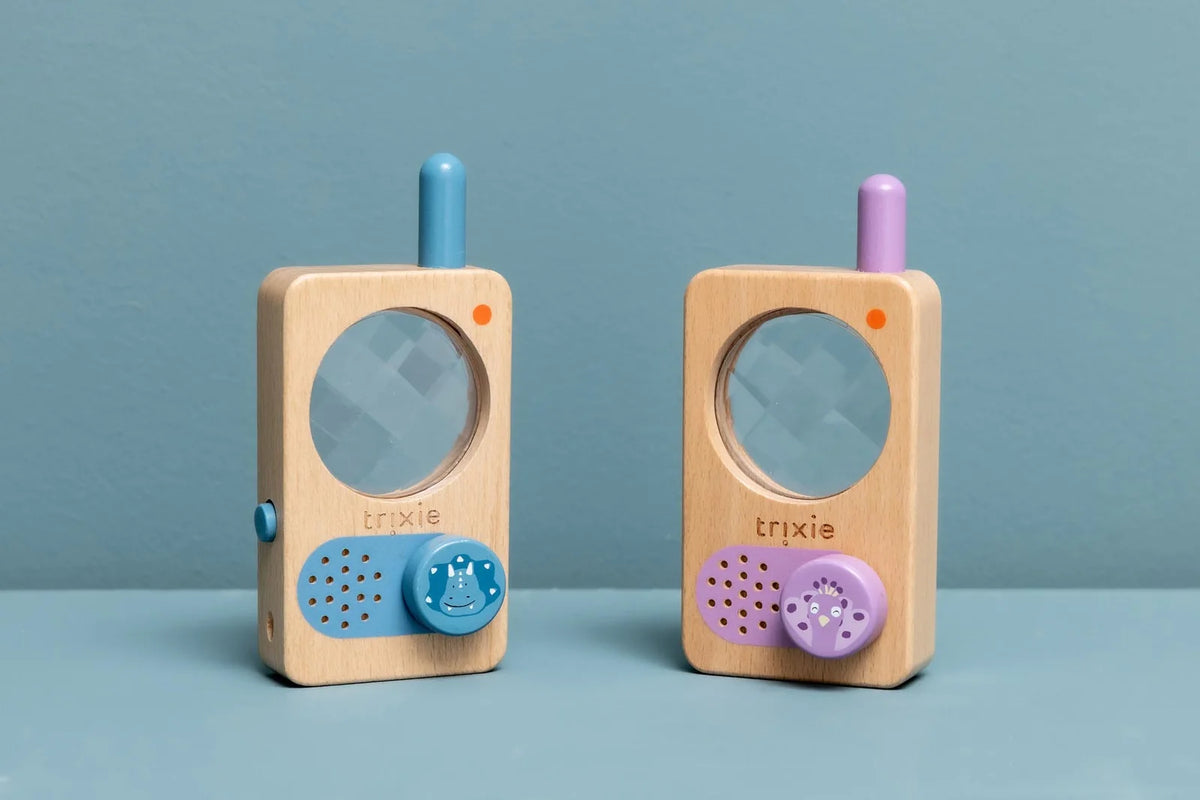 Talkie-walkie en bois - Mrs. Peacock