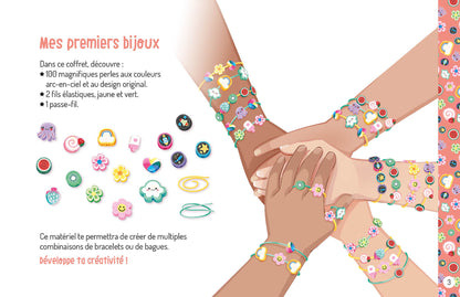 Mes premiers bracelets arc en ciel