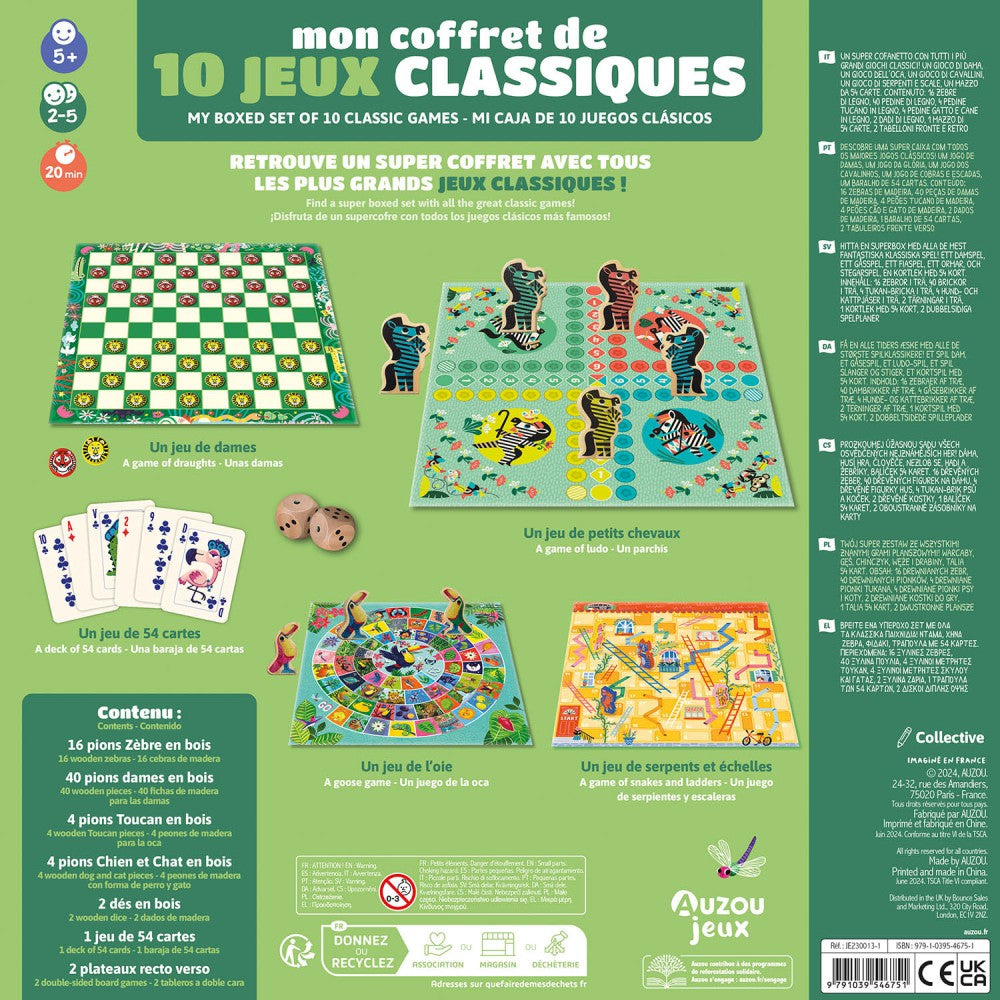 Mon coffret de 10 jeux classiques
