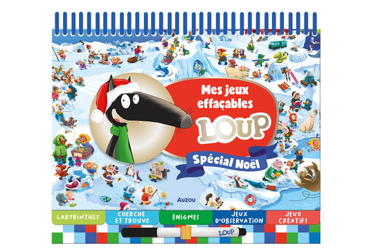 Mes jeux effaçables Loup : Noel