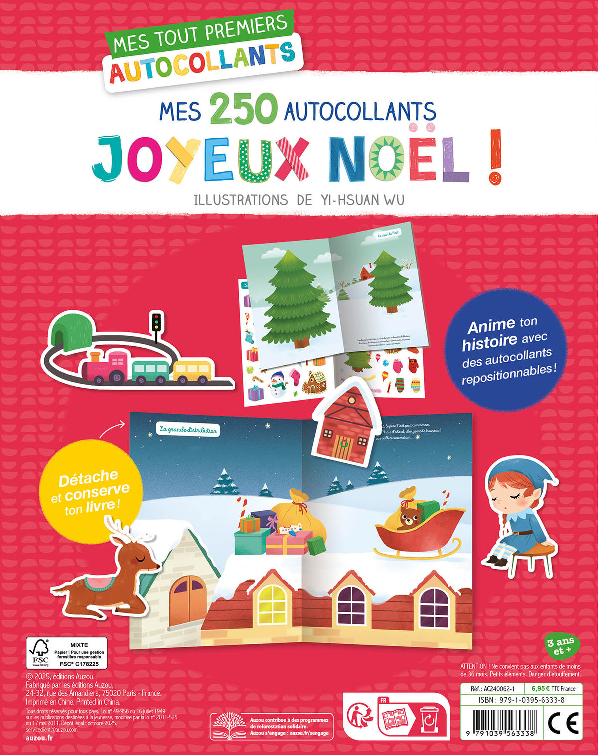 Mes tout premiers 250 autocollants - Joyeux noel