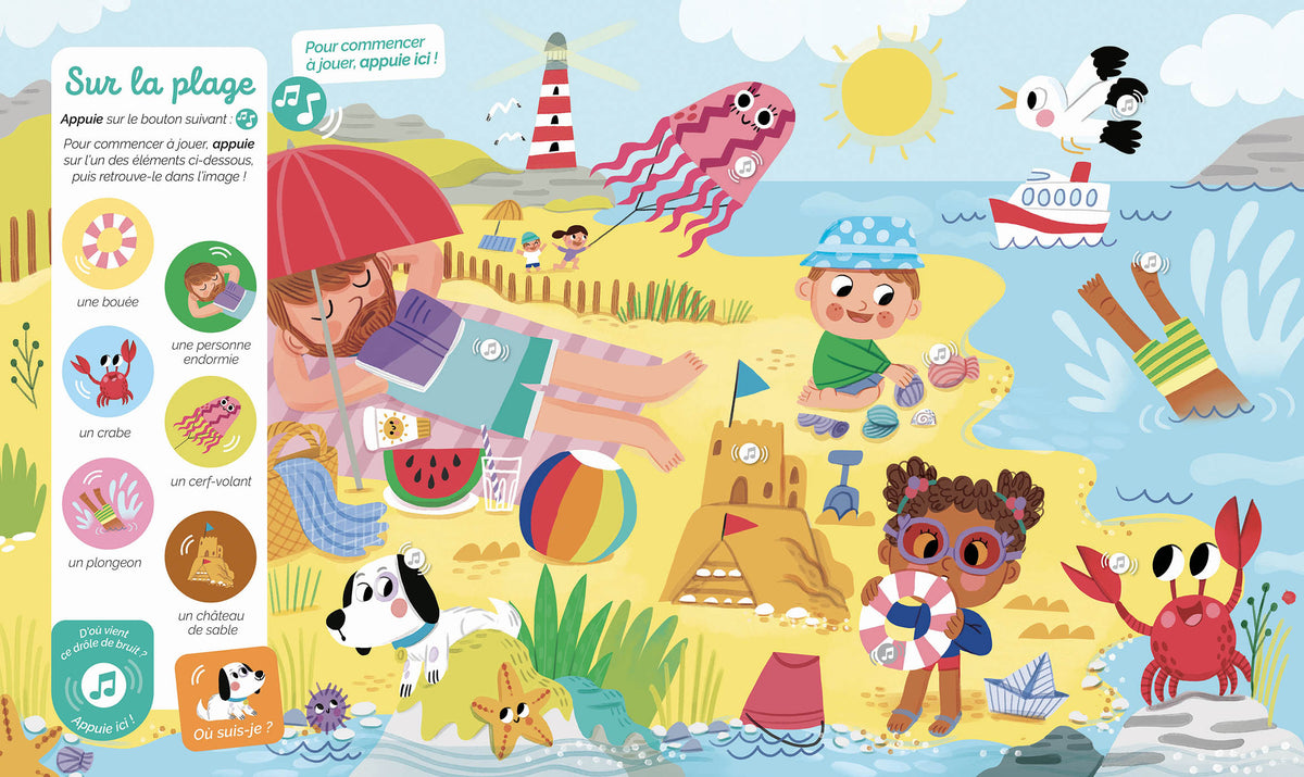 Cherche et trouve des tout petits sonore - Vive L'aventure