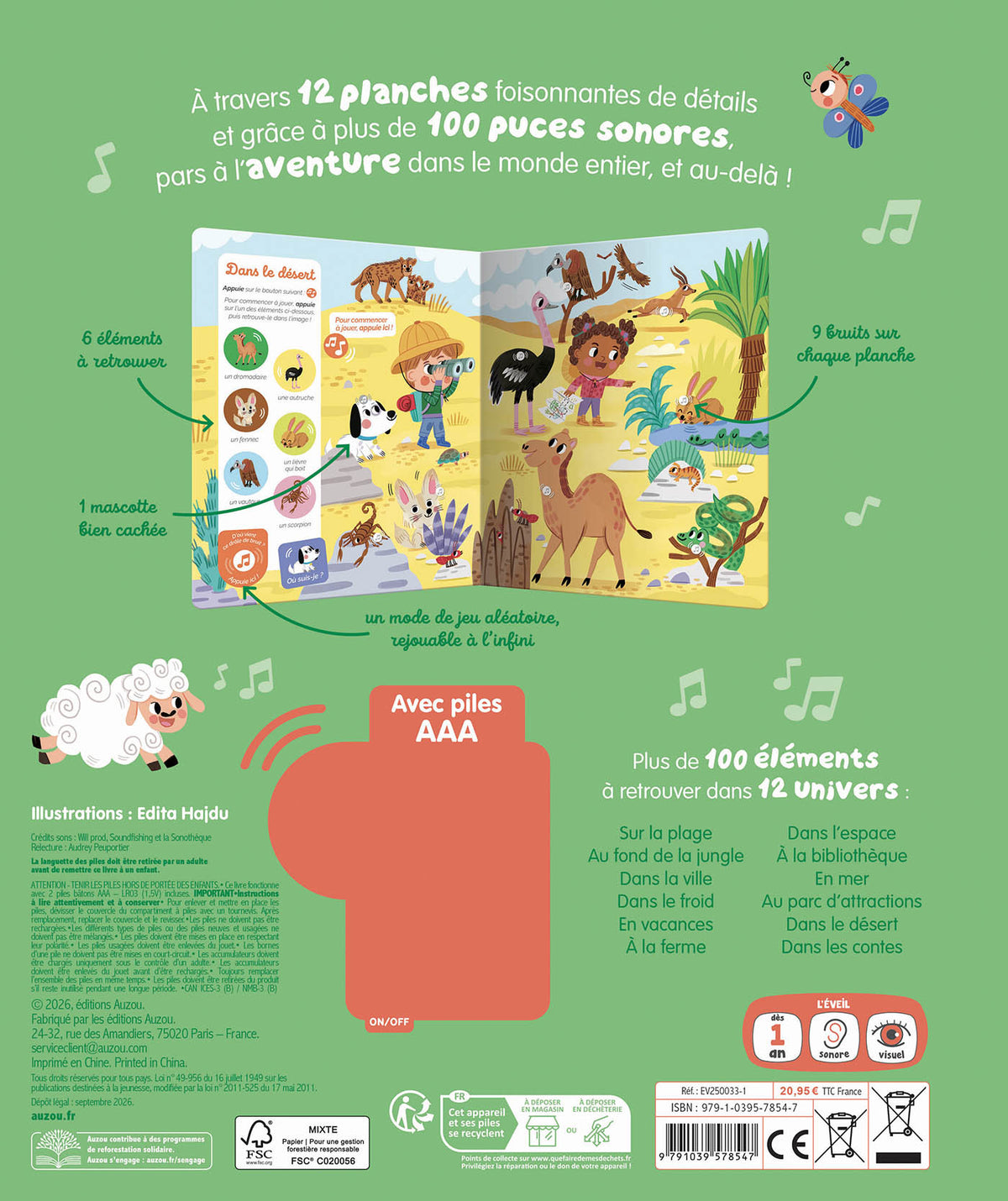 Cherche et trouve des tout petits sonore - Vive L'aventure