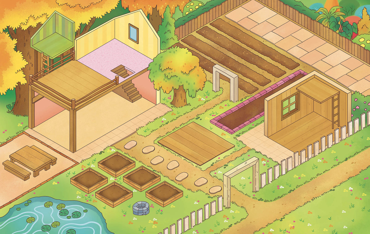 Mon univers cosy - Mes petits potagers - un univers géant à composer
