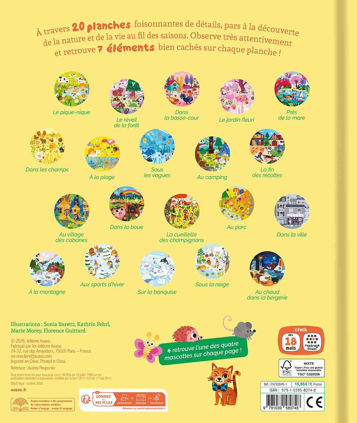 Mes 20 Cherche et trouve des tout petits - Vive les saisons