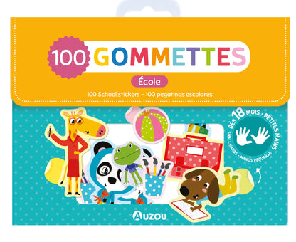 Ma pochette de 100 gommettes - L’école