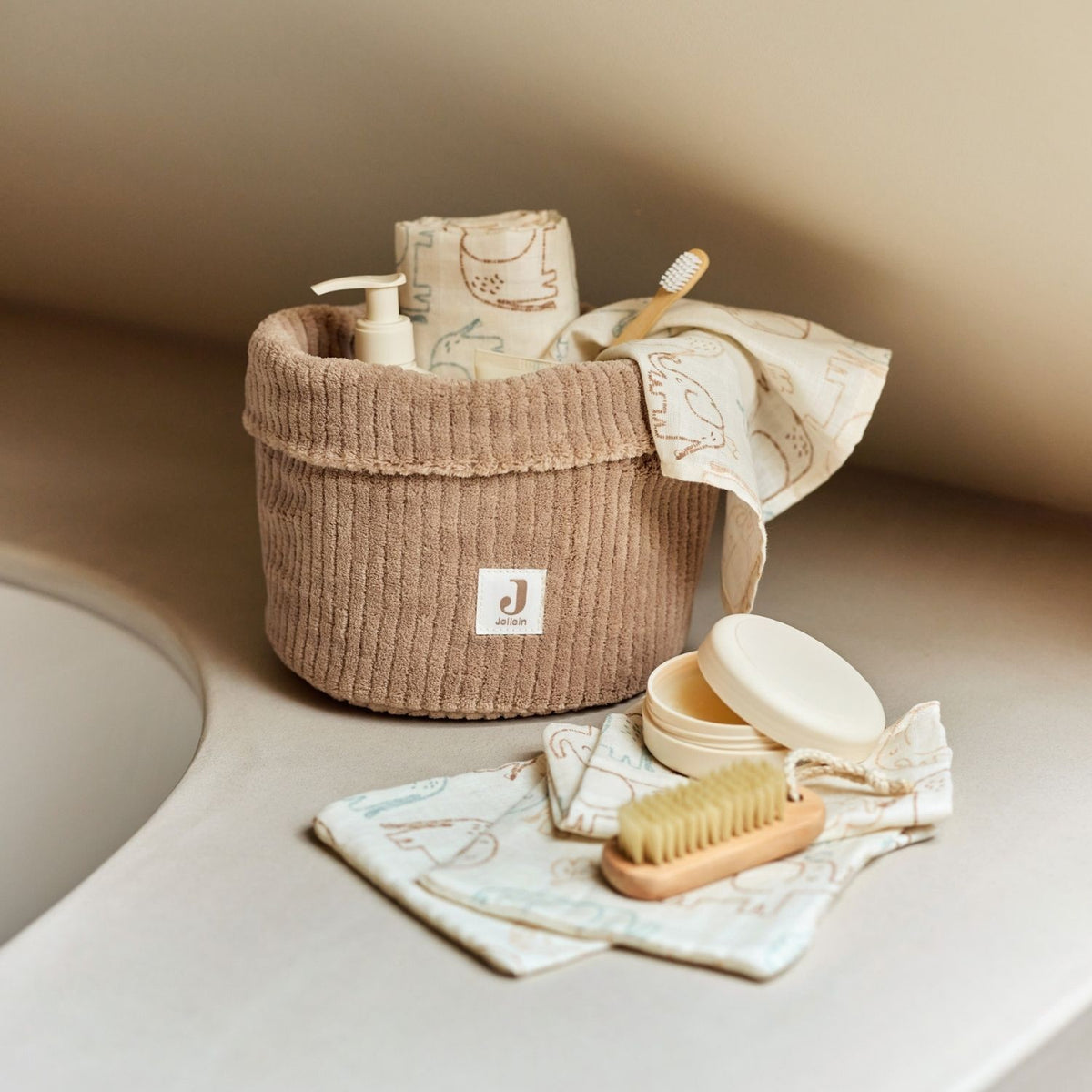 Panier de Soins - Cloudy Rib Milky coffee