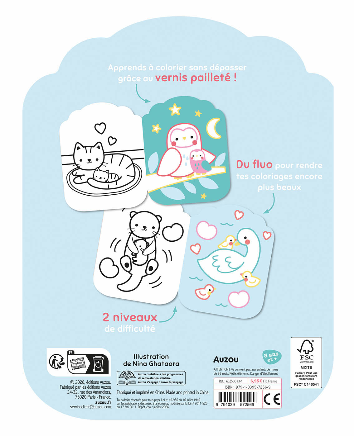 Je colorie sans dépasser - Les bébés animaux