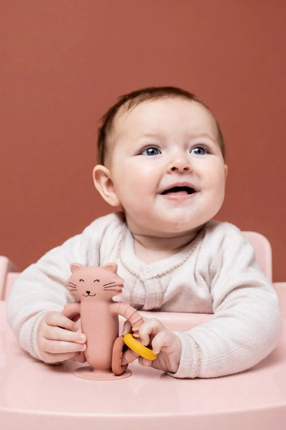 Jouet sensoriel en silicone avec ventouse - Mrs.Cat