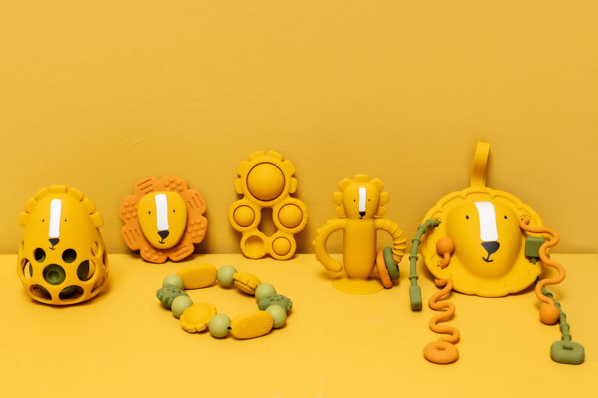 Jouet sensoriel en silicone avec ventouse - Mr. Lion
