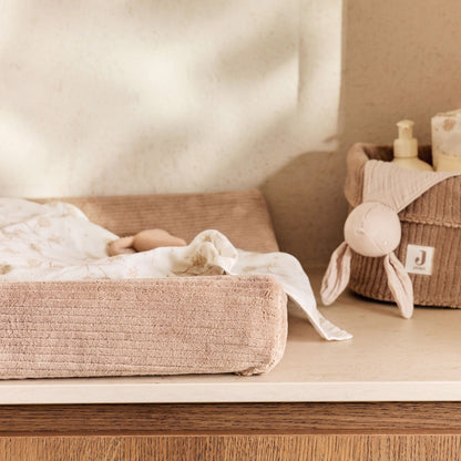 Housse Matelas à Langer - Cloudy Rib milky coffee