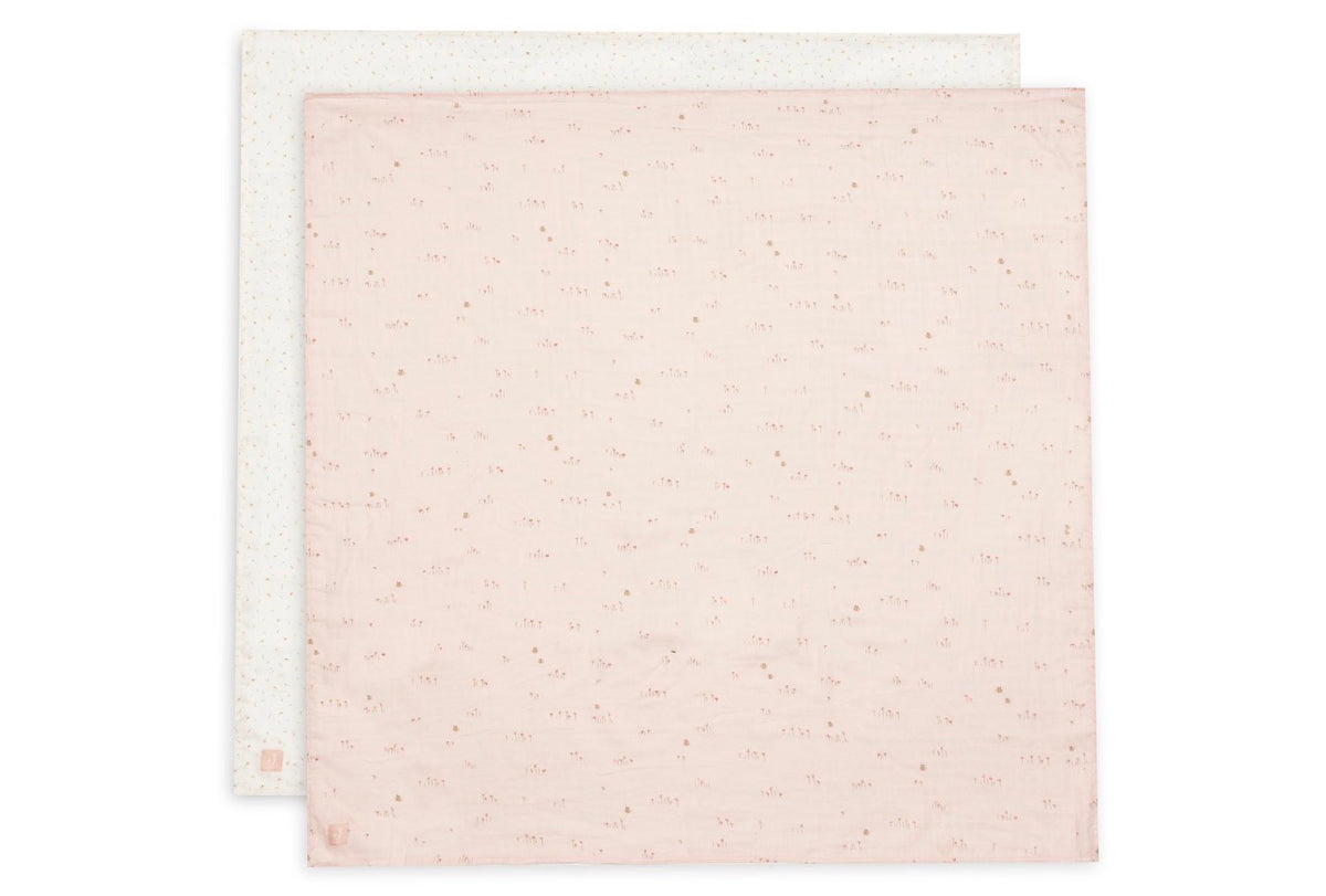 Lange Gaze de Coton 115x115cm - Pretty Picnic - 2 Unités
