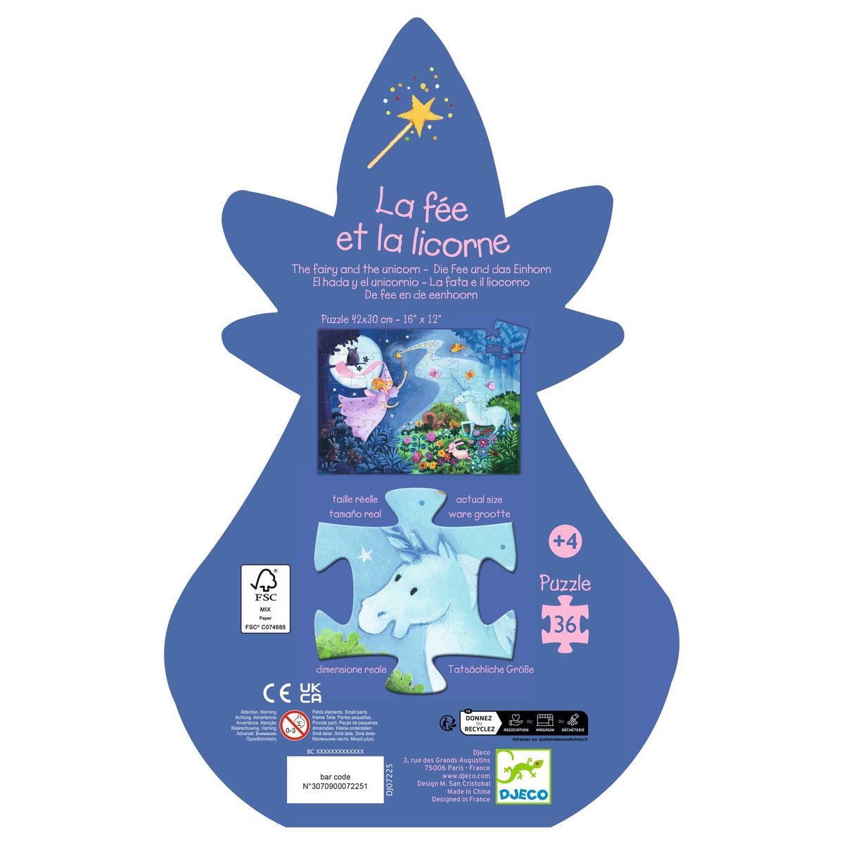 La fée et la licorne - 36 pièces