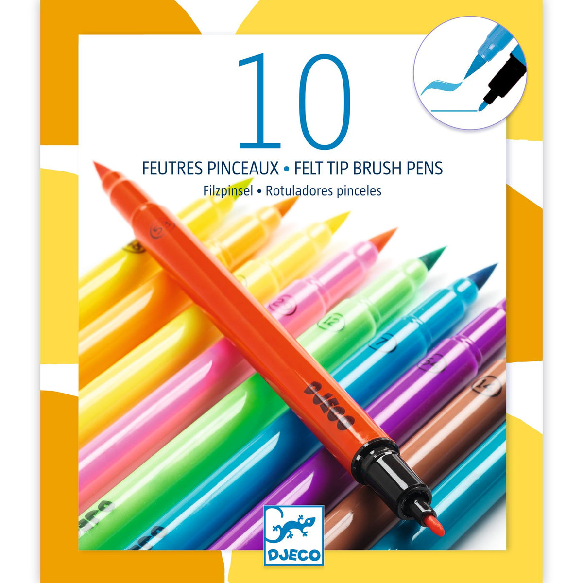 10 feutres pinceaux POP