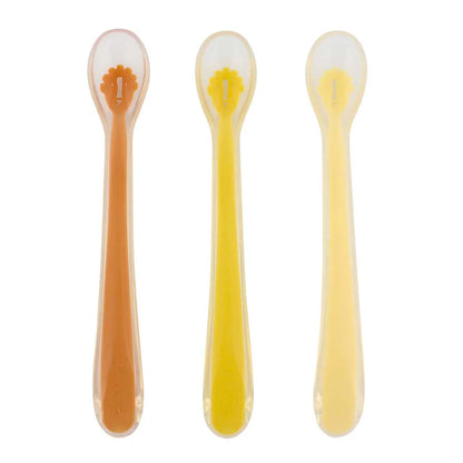 Cuillères d'alimentation pour bébé 3-pack - Mr. Lion