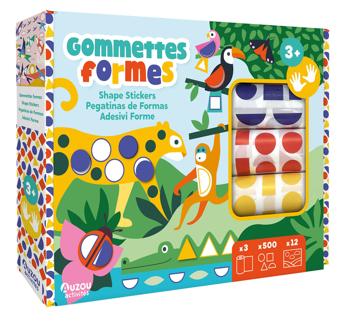 Gommettes formes - Rouleaux de 350  gommettes