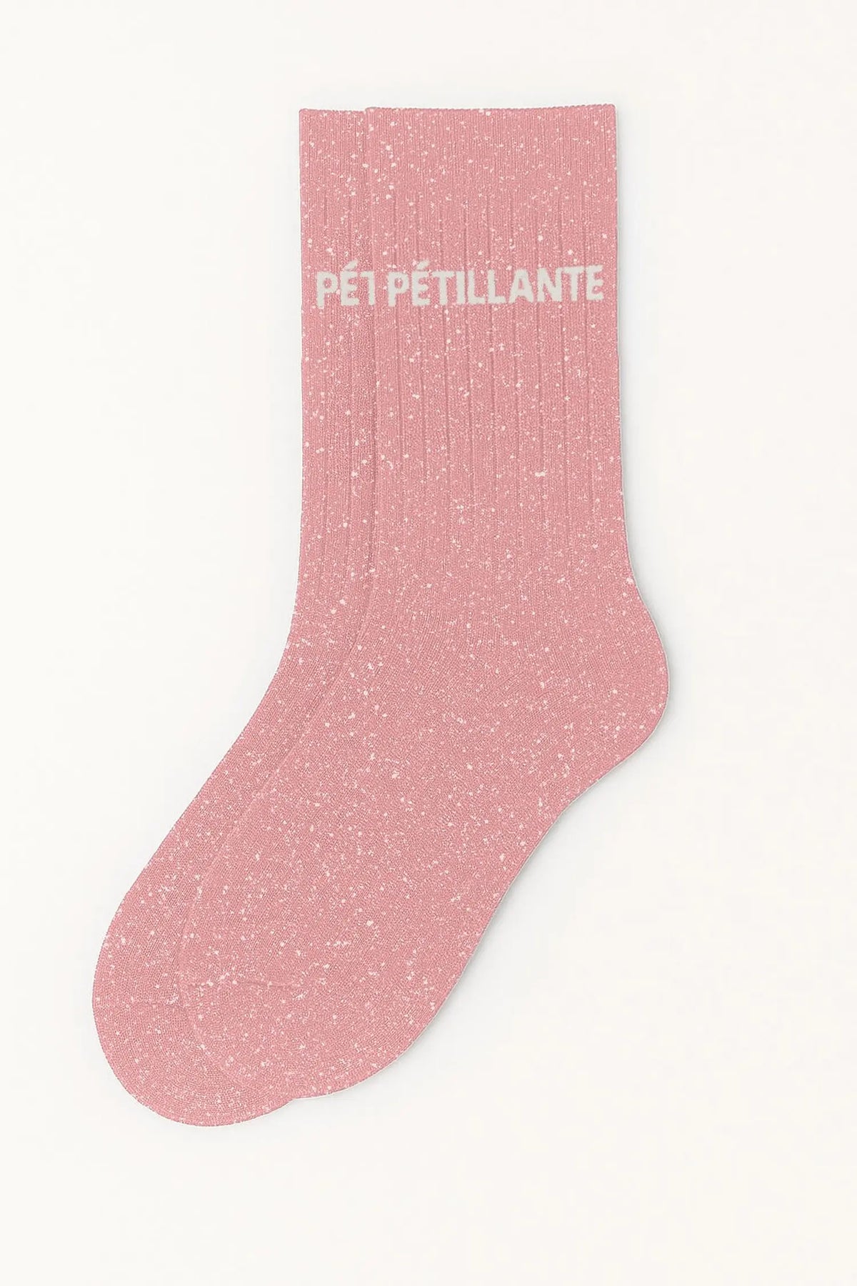 Chaussettes à paillettes -Pétillante Rose