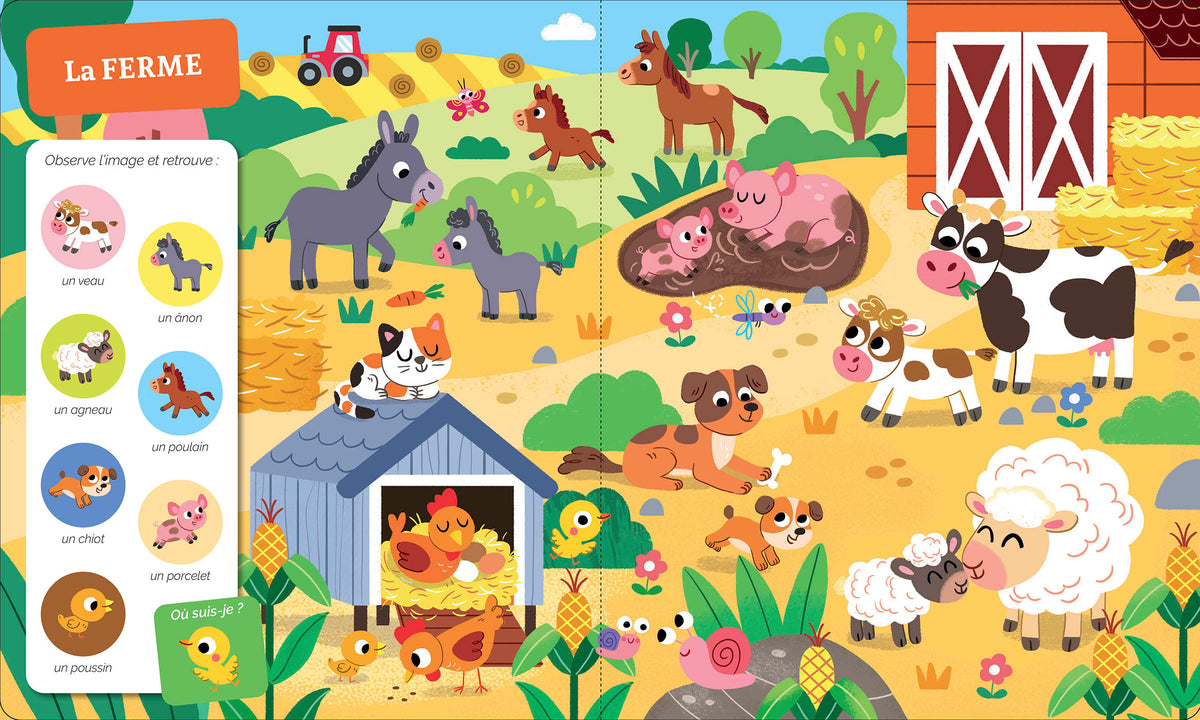 Cherche et trouve des tout-petits - les bébés animaux
