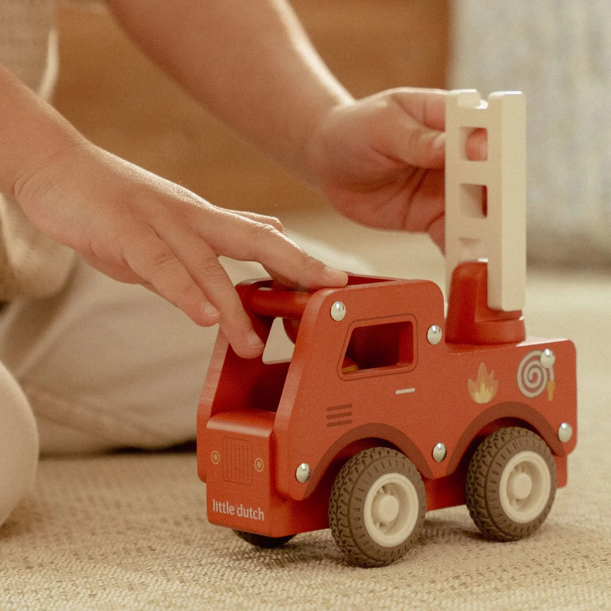 Camion de pompier en bois - Little Dutch