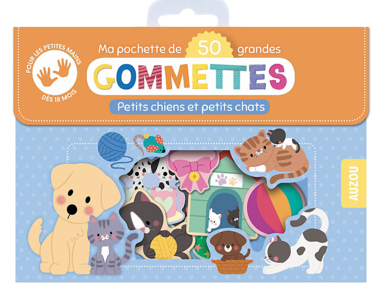 Ma pochette de 50 gommettes - Petits chats et Petits chiens