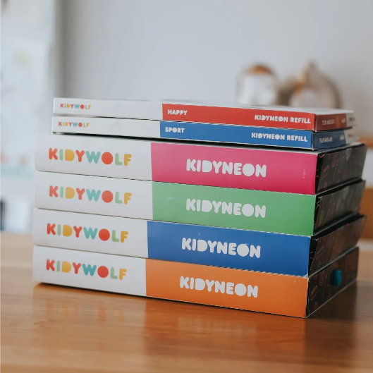 KIDYNEON - Kit pour décoration murale lumineuse dinosaures