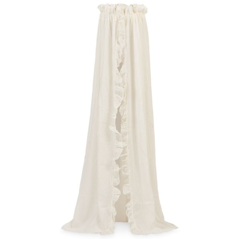 Ciel de lit vintage ruffle ivory 155 cm