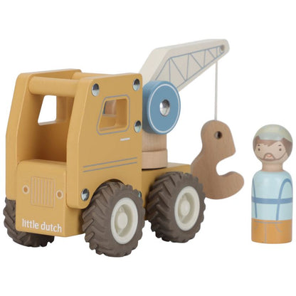 Camion grue en bois - Little Dutch